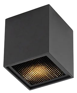 Design opbouwSpot / Opbouwspot / Plafondspot zwart GU10 50mm - Qubo Honey Design GU10 vierkant Binnenverlichting Lamp