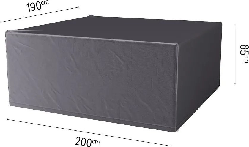 Platinum Aerocover tuinsethoes - Ademende hoes voor tuinset met rechthoekige tafels van 180 tot 200cm (inclusief stoelen)
