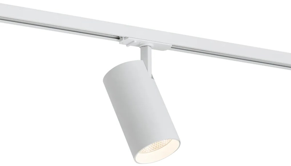 LED Modern railsysteem met 5 Spot / Opbouwspot / Plafondspots wit 1-fase - Iconic Mark Modern rond Binnenverlichting Lamp