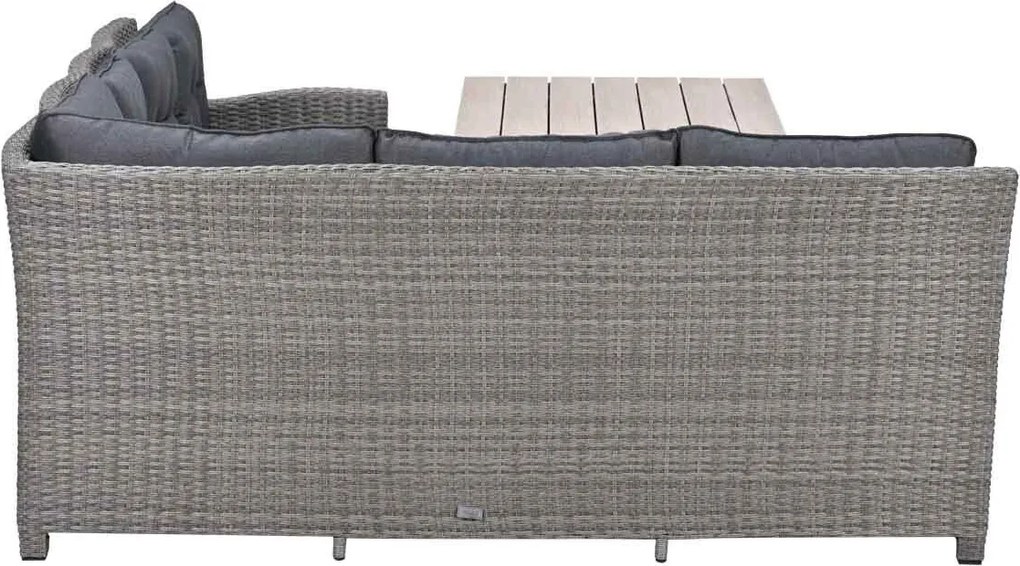 Garden Impressions Jaru lounge dining set 6-delig links - light teak vironwood
