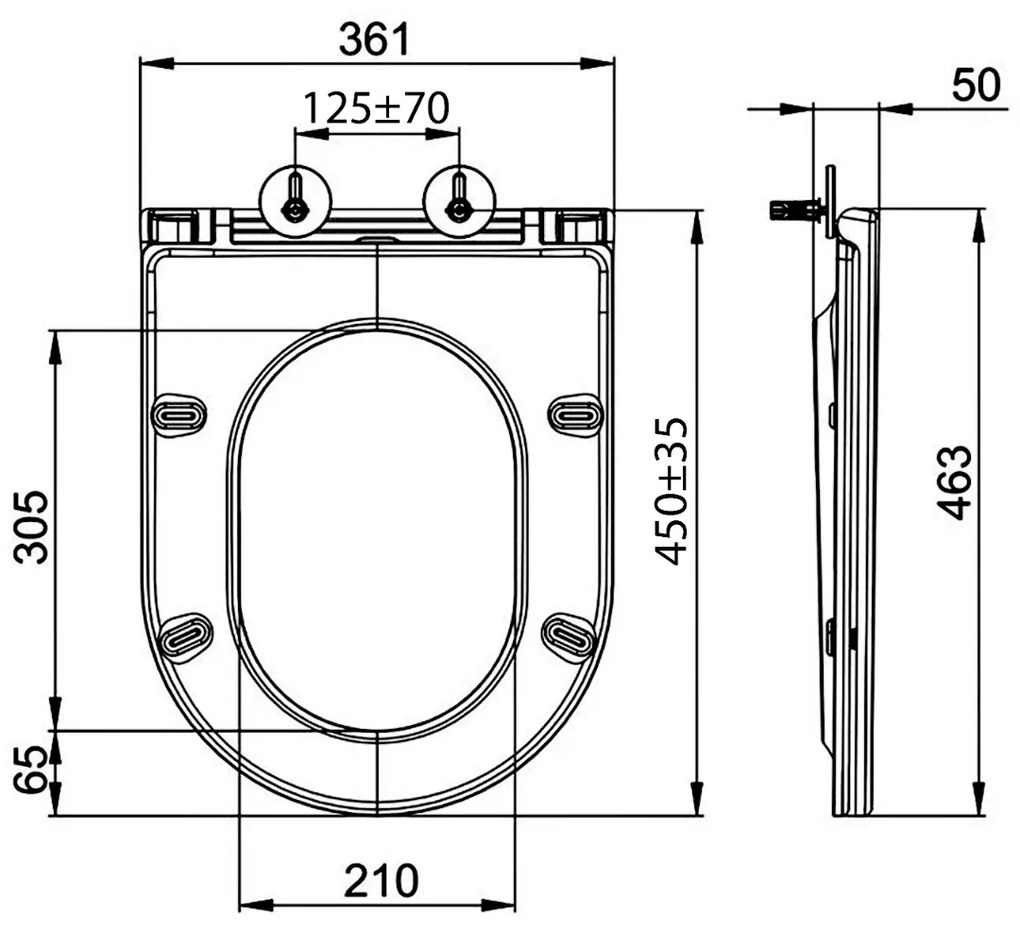 Sapho Avis softclose toiletzitting met quick release wit glans