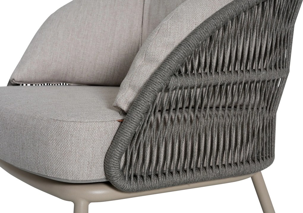 Stoel en Bank Loungeset 5 personen Rope Zand/Beige  Santika Furniture Santika