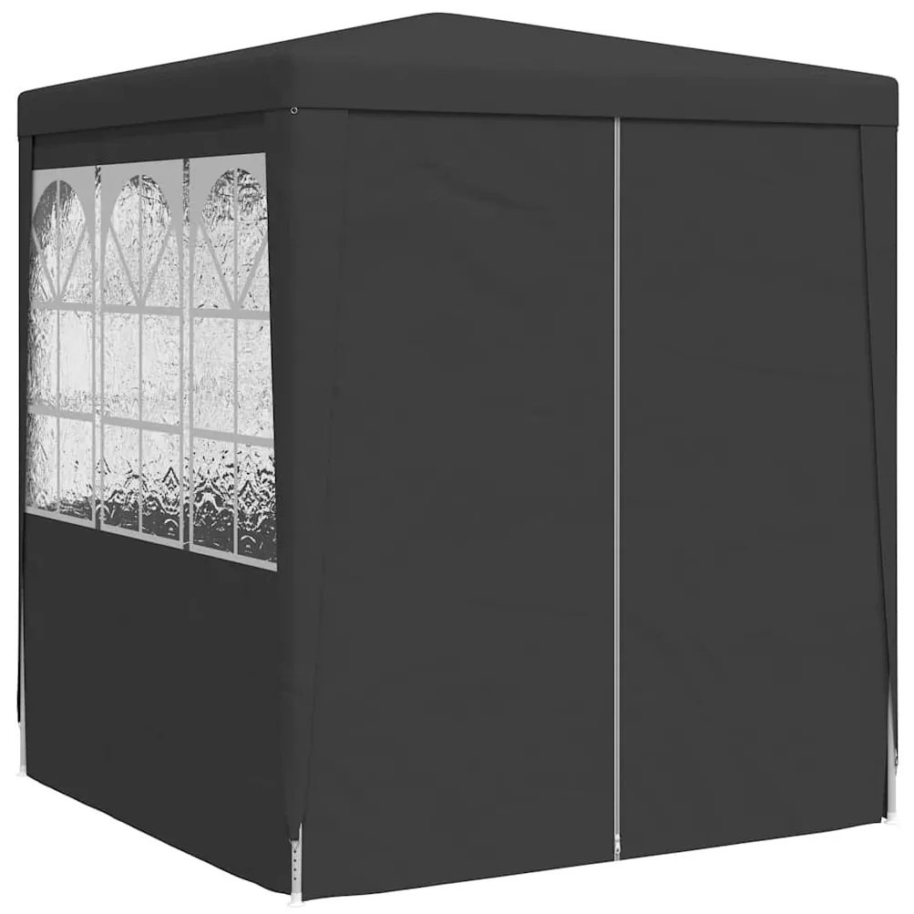 vidaXL Partytent met zijwanden professioneel 90 g/m² 2x2 m antraciet