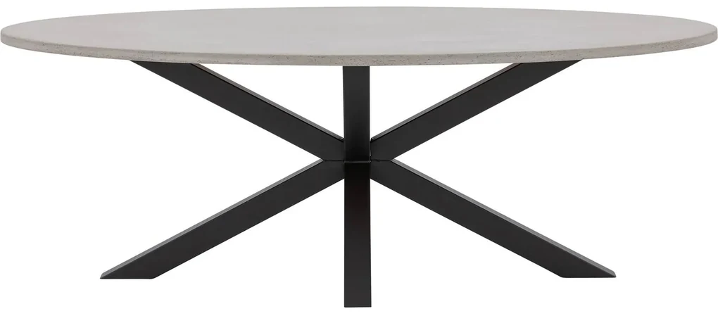 Goossens Eettafel Stone, Ovaal 210 x 120 cm