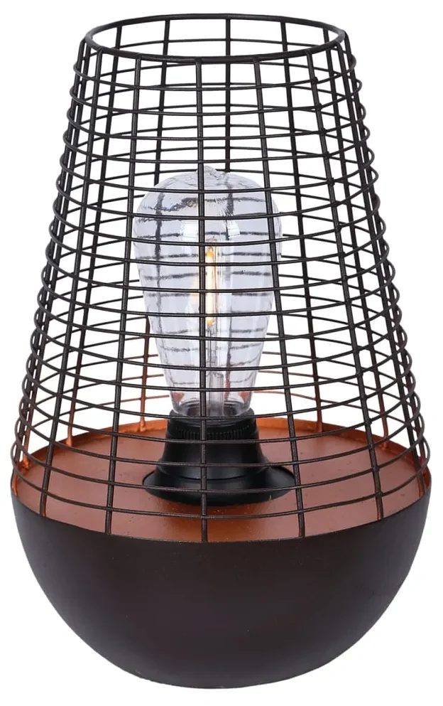 Luxform Tuintafellamp Chelsea LED koperkleurig en bruin