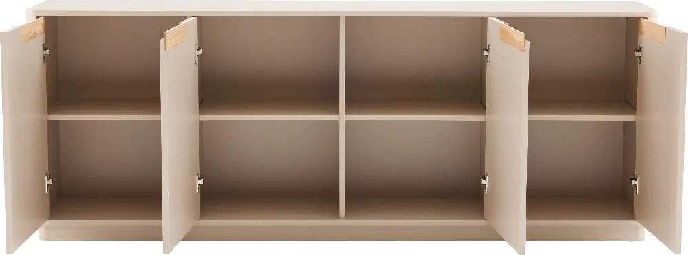 Mat Dressoir Grijsbeige 200 Cm - 200x40x75cm.