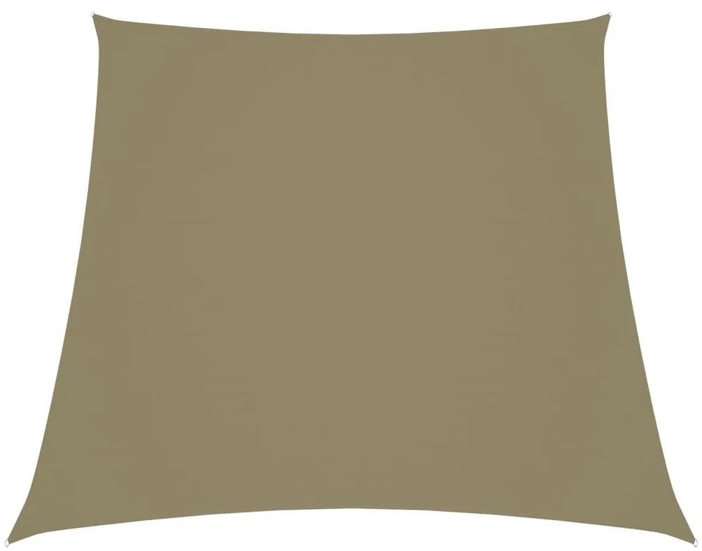 vidaXL Zonnescherm trapezium 3/4x3 m oxford stof beige