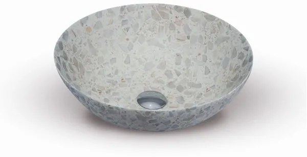 Looox Ceramic Terrazzo Opzetkom Ø 40x15 cm Beige WWK40TB