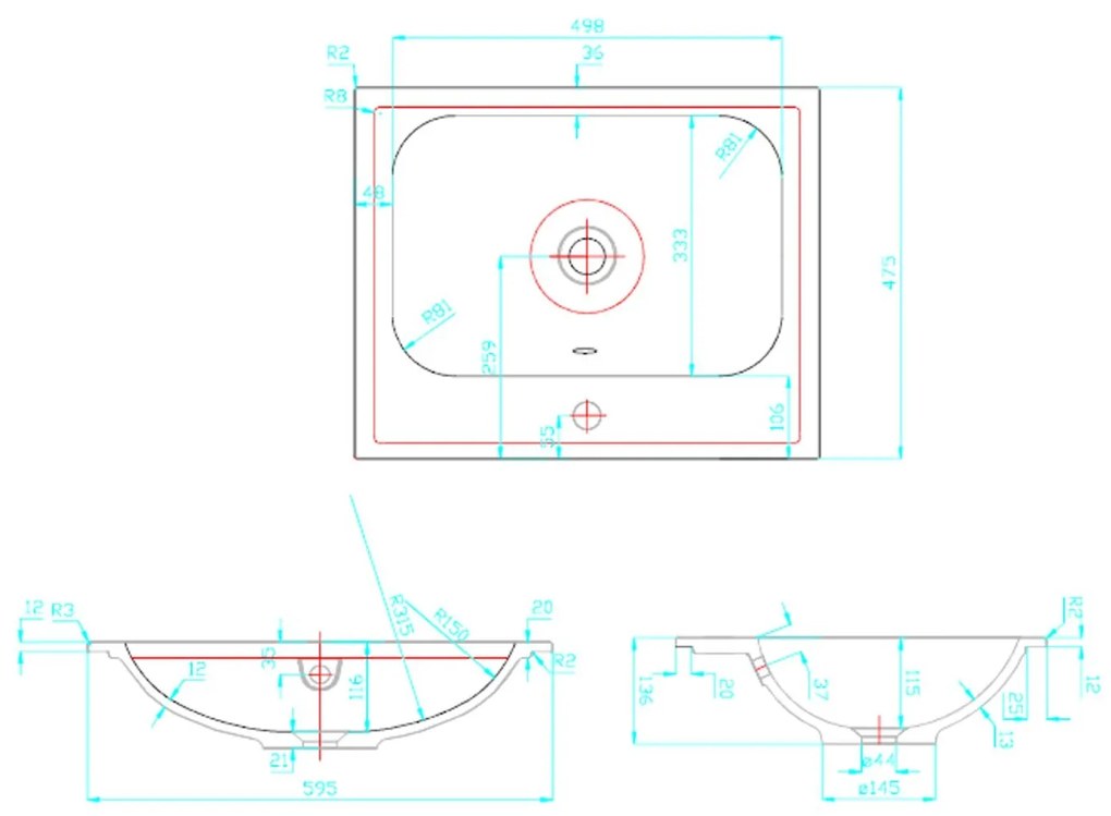 Best Design Splash badkamermeubel 60cm met kraangat eiken grijs