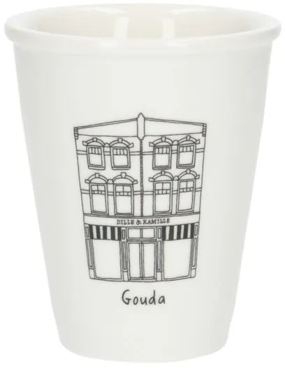 Gevel mok, Gouda, porselein, 200 ml