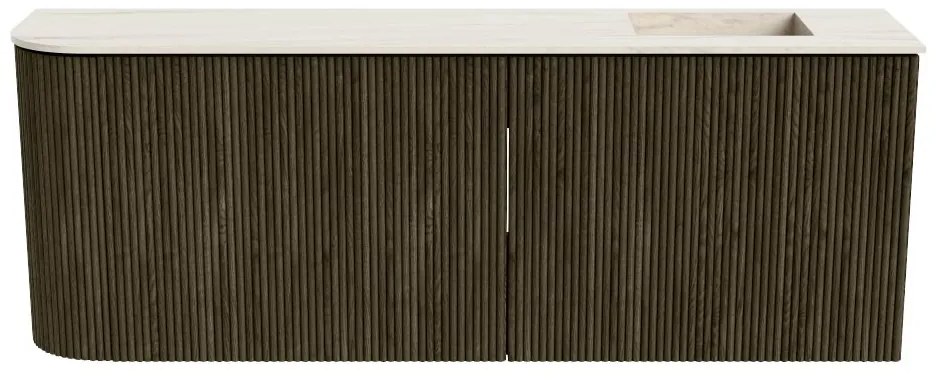 Mondiaz Joya DLux 110cm toiletmeubel ronding links shadow met wastafel faye rechts zonder kraangat meli