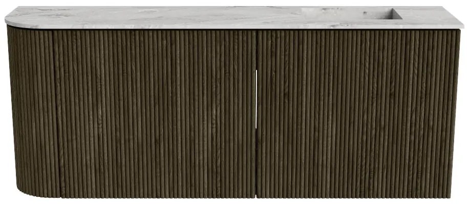 Mondiaz Joya DLux 100cm toiletmeubel ronding links shadow met wastafel faye rechts 1 kraangat glace