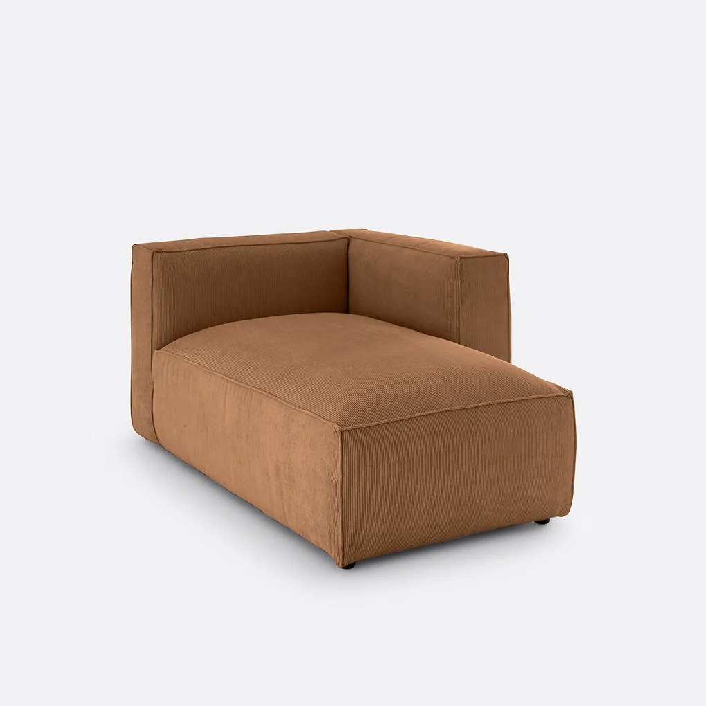 Omvormbare longchair geribd fluweel, Seven