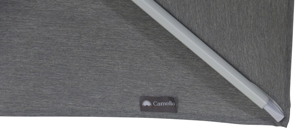 Zweefparasol 3x3.5m S2 Excellent (excl. voet) Grijs-antraciet Camello Luna