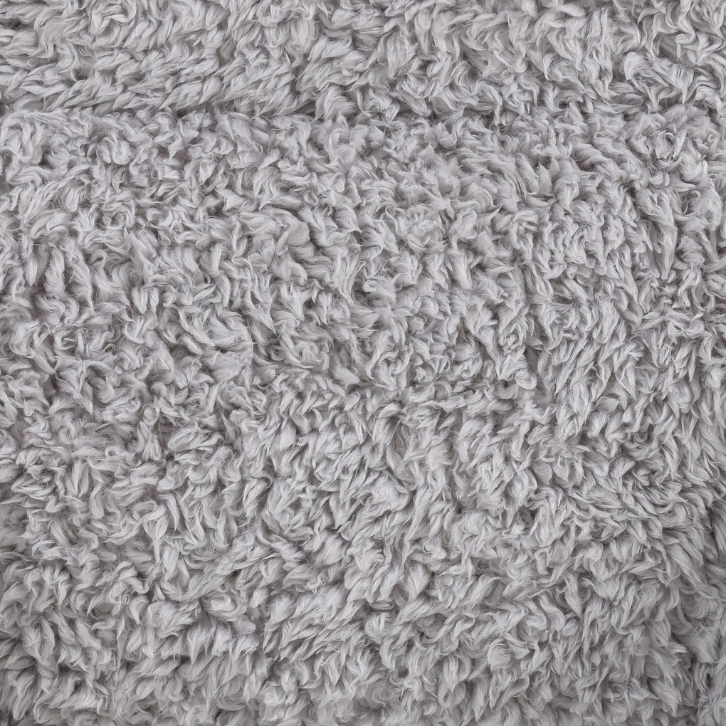 Teddy Fleece Chill Kussen - Grijs