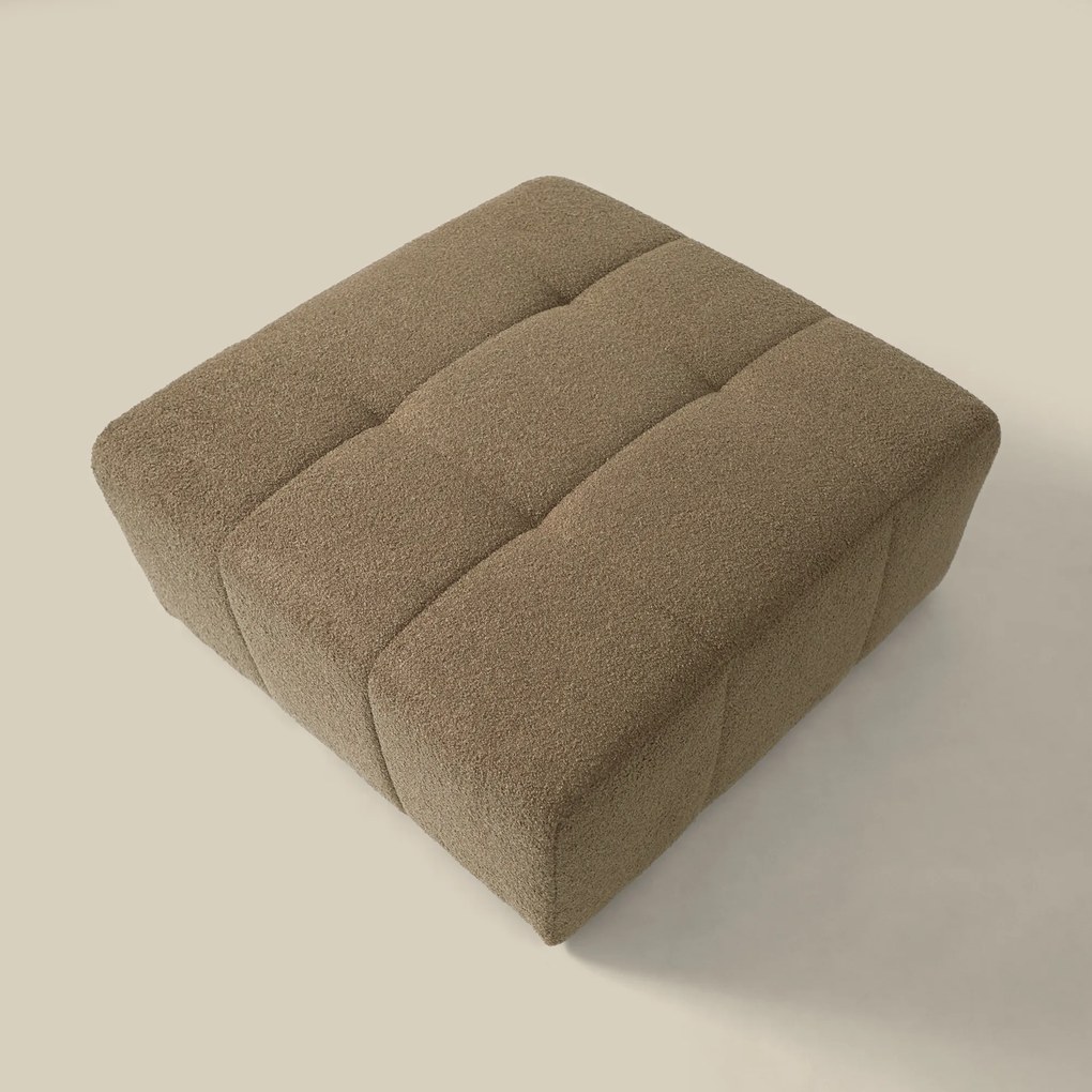 PEPP Interiors Wave Hocker Met Stiksels Teddy Bruin