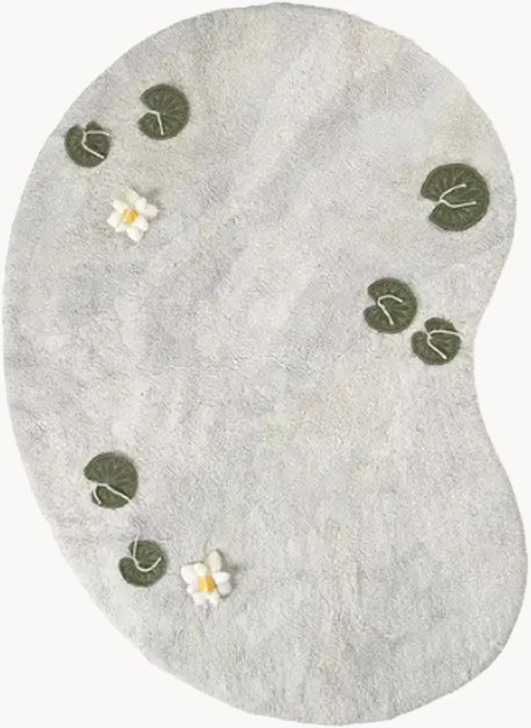 Handgemaakt kindervloerkleed Swan Lake, wasbaar