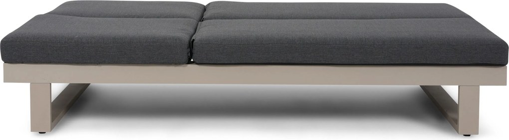 Lifestyle Garden Furniture Massimo Ligbed Met Kussen Loft/carbon Aluminium Taupe