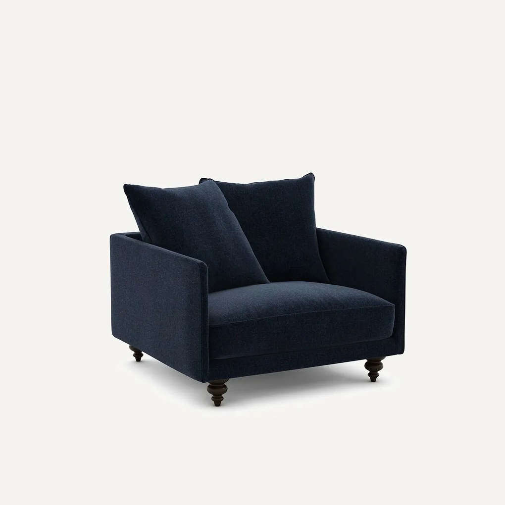 Fluwelen chenille fauteuil, Lazare