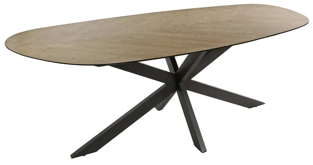 Organische Eetkamertafel Teak 215 Cm - 215 X 105cm.