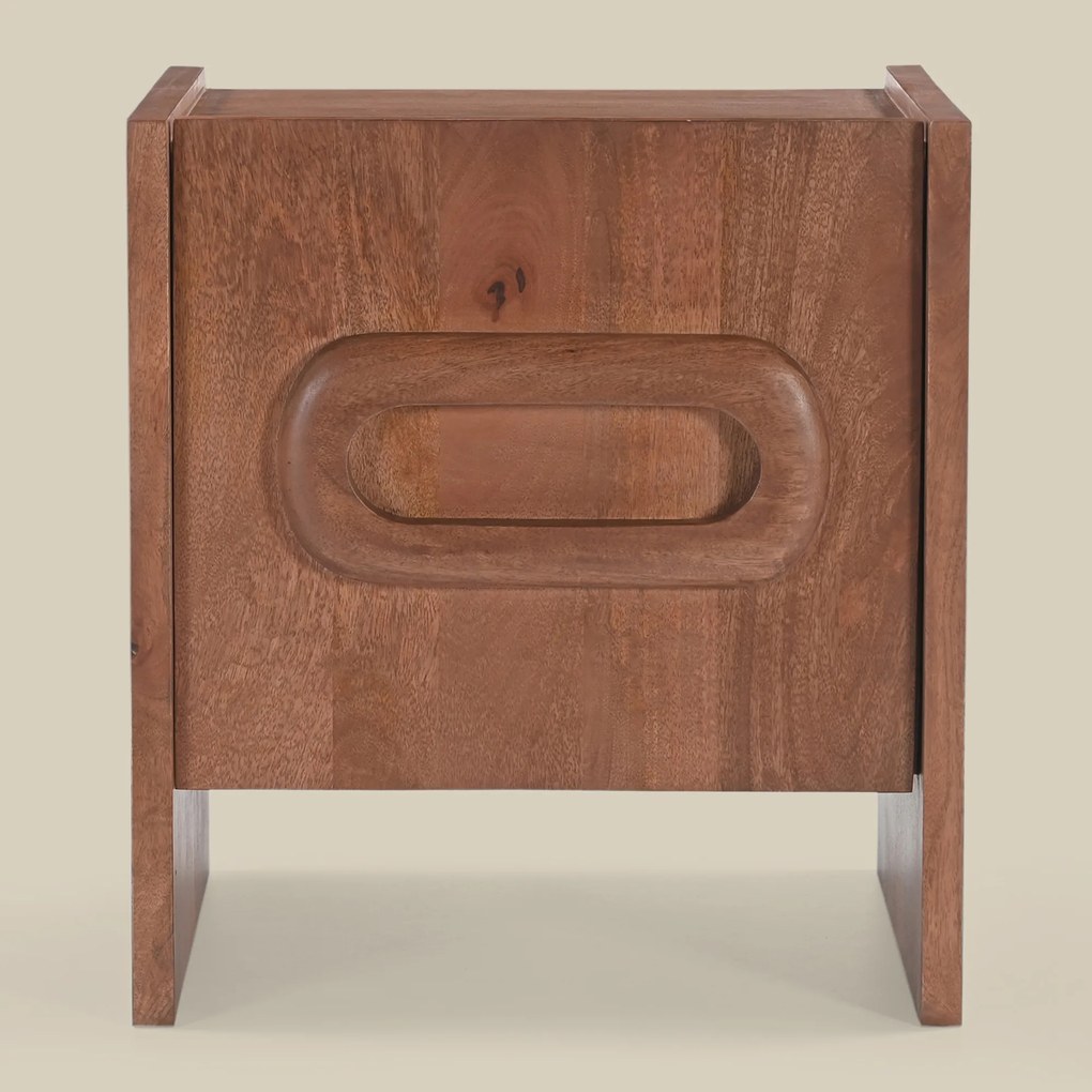 Vintage Design Nachtkastje Hout - 50x40x55cm.