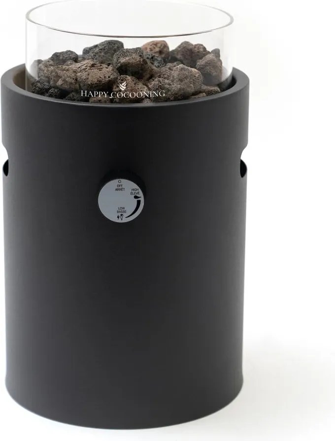 Happy Cocooning Lumi Steel Tafelbrander - Ø 21,5cm - Nordic Black - Staal