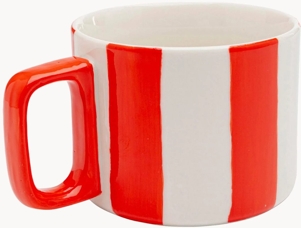 Handbeschilderde koffiemokken Cocina, 6-delig