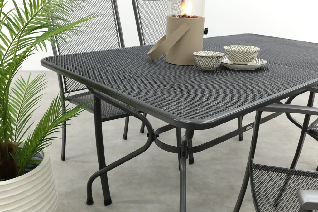 Royal Garden Balero stapelbare tuinset strekmetaal 160x90 cm.