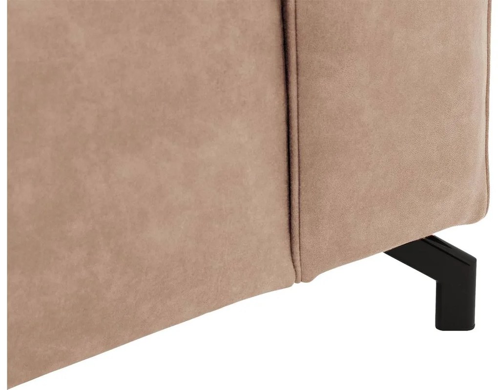 Goossens Bank Calvin beige, micro leer, 2-zits, modern design
