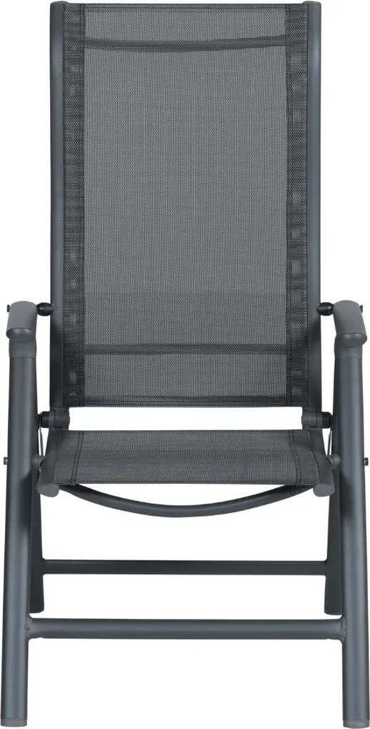 Garden Impressions Santos tuinset 7-delig - Kasper tuintafel 220x93 cm donker grijs