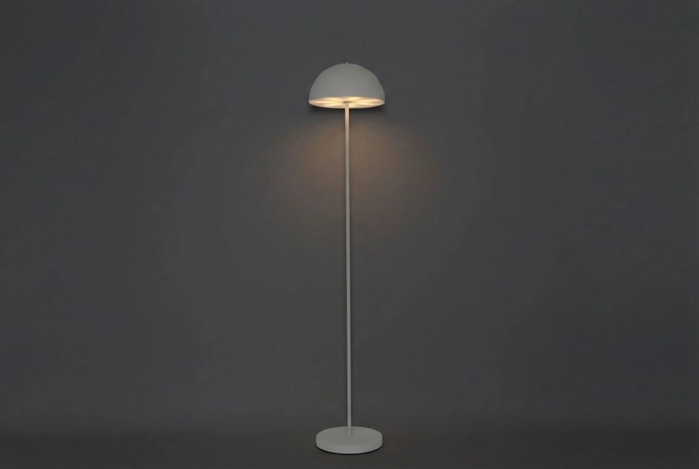 Buiten Vloerlamp Mushroom Wit Oplaadbaar -staps Dimbaar - Keira Kunststof /Staal Wit