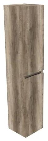 Arcqua Luna kolomkast 170x35x35cm met softclose Greeploos 2 deuren melamine canyon oak KOL412123