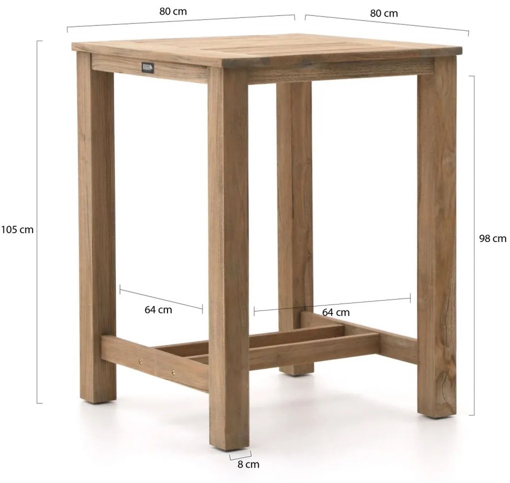 Intenso Sergio/ROUGH-X 80cm barset 3-delig