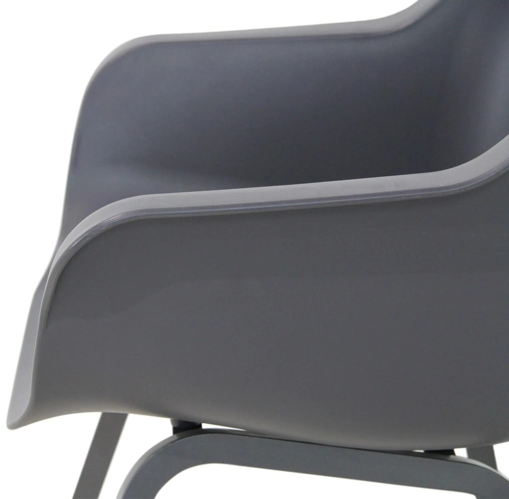Tuinset Rond 4 personen 120 cm Kunststof Grijs Hartman Sophie