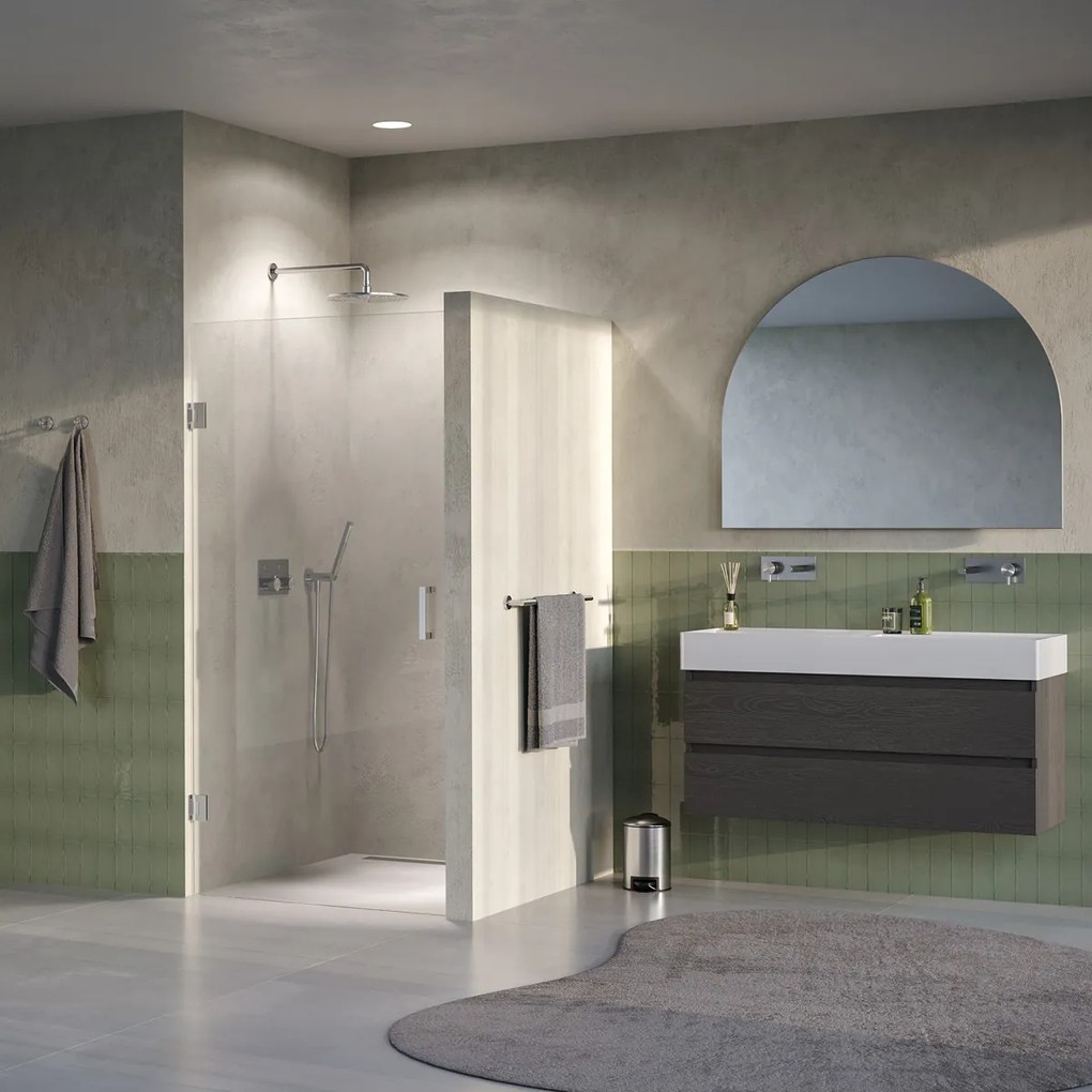 Brauer Void profielloze nisdeur 90cm RVS geborsteld PVD