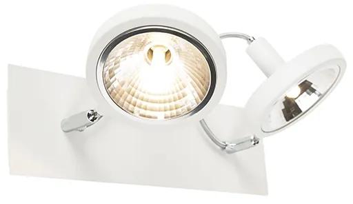 Design Spot / Opbouwspot / Plafondspot wit 2-lichts verstelbaar - Nox Design, Modern G9 Binnenverlichting Lamp