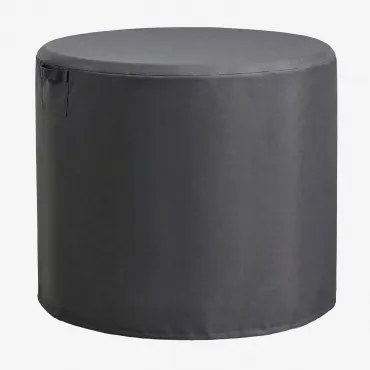 Beschermhoes Voor Ronde Tuintafel Otley Grijs – Antraciet & Ø105 Cm - Sklum