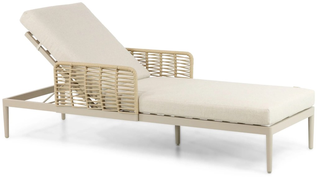 Coco Ibiza Ligbed Aluminium/wicker Grijs