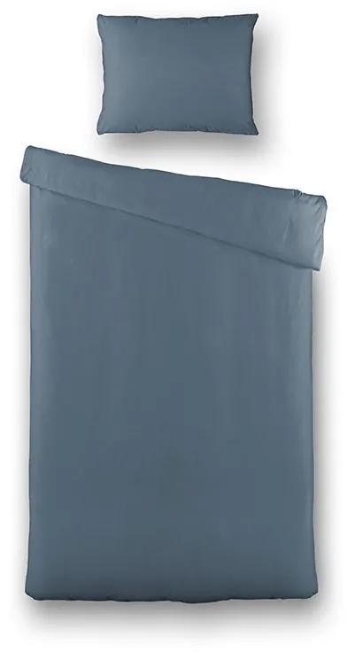 Presence Plain Percale - Donkerblauw 1-persoons (140 x 240 cm + 1 kussensloop) Dekbedovertrek