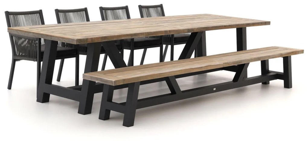 Diningset Manifesto  | 8 personen | Tuinset rope (touw) | 6-delig | Kees Smit Tuinmeubelen