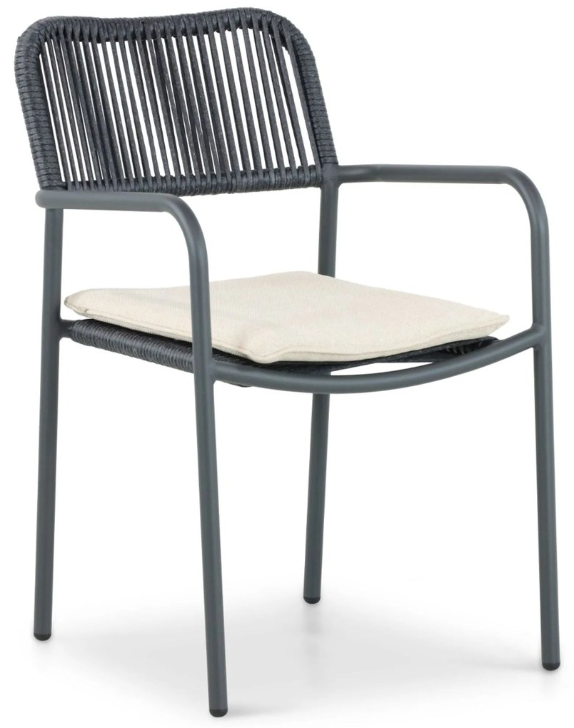 Tuinset 8 personen 300 cm Aluminium/rope Grijs Coco Penya/Weave