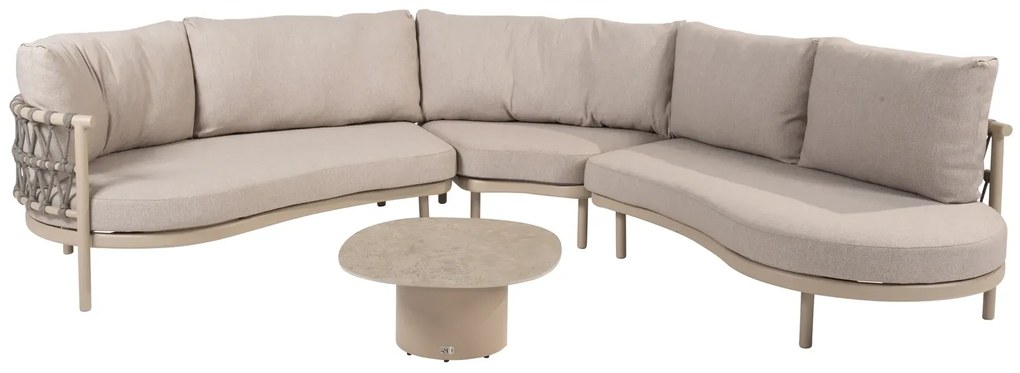 Taste by 4 Seasons Piacenza loungebank latte Loungebank   beige weerbestendig
