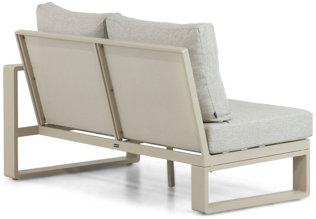Hoek loungeset 5 personen Aluminium/Polywood (teakfinish) Taupe  Lifestyle Garden Furniture Lezo