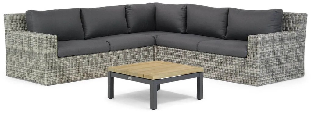 Hoek loungeset 5 personen Wicker Grijs  Garden Collections Amico/Riviera