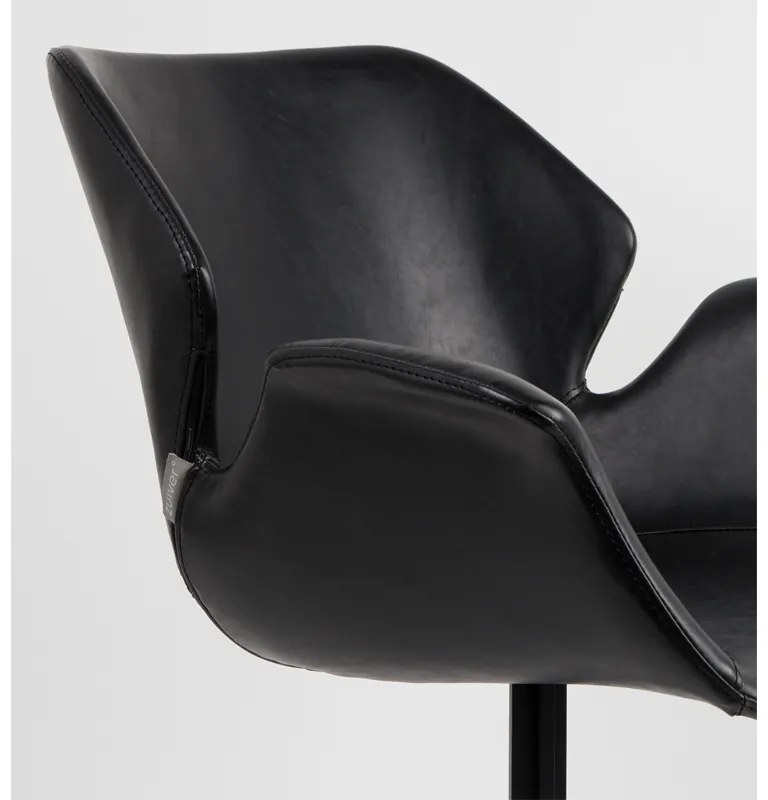 Zuiver Nikki Design Stoel Zwart Kunstleer