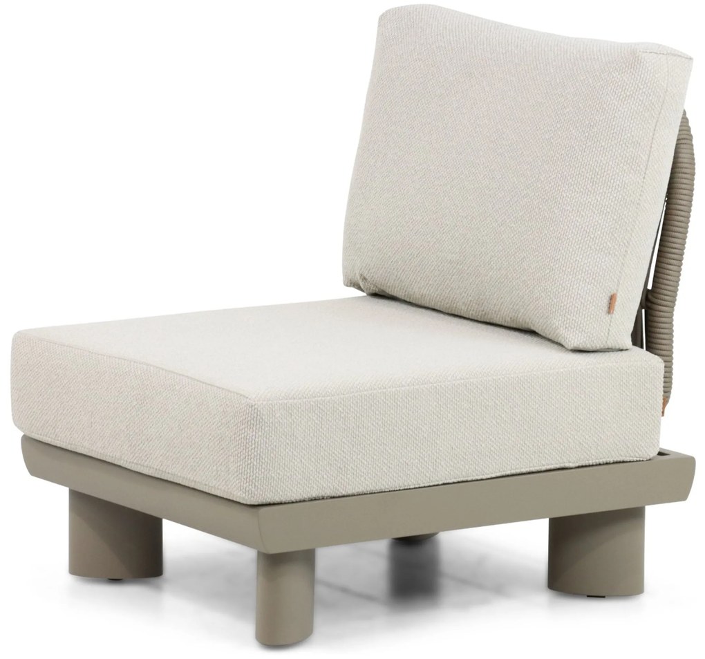 Hoek loungeset 6 personen Aluminium/Rope /Ceramic stone Taupe  Santika Furniture Santika