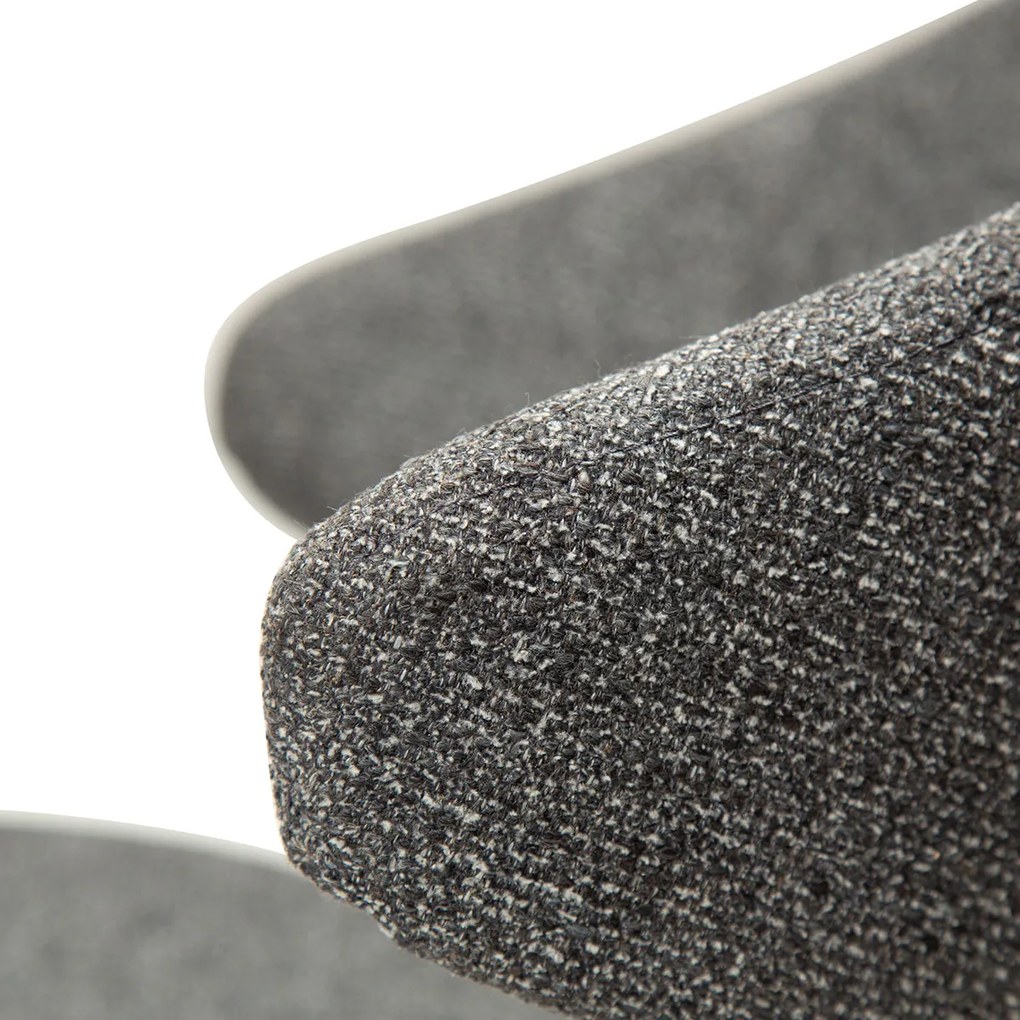Dan-Form Napoleon Design Eetkamerstoel Grijs Boucle
