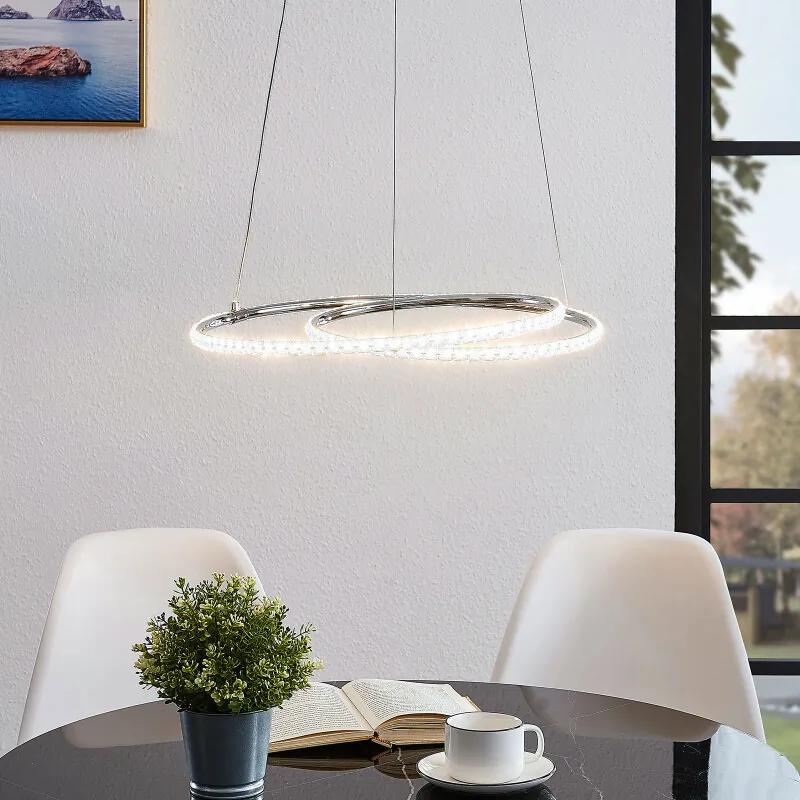 Lucy LED hanglamp, 45 cm, kristal - lampen-24