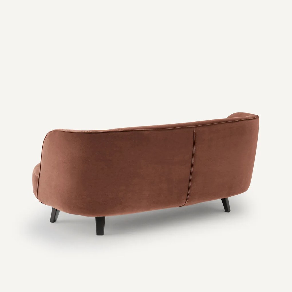 XS fluwelen bank, Rosebury ontwerp Emmanuel Gallina