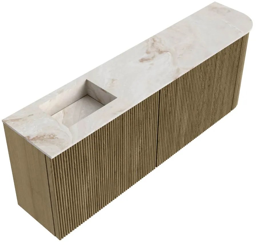 Mondiaz Joya DLux 110cm toiletmeubel ronding rechts dusk met wastafel faye links 1 kraangat frappe